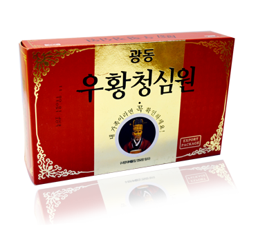 An cung ngưu hoàng hoàn hàn quốc hộp đỏ tổ kén( Vũ hoàng thanh tâm)