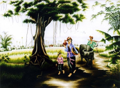 Tranh thêu là món quá ý nghĩa cho người nước ngoài được nhiều người tìm mua